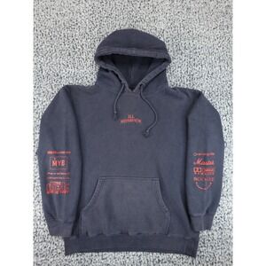 Boogie Ill Behavior Hoodie Mens Large Black‎ Red Graphic Streetwear Rudeboy L